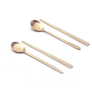 (kgt-54)거창유기 신 부부수저(조각) 세트//방짜유기/놋수저