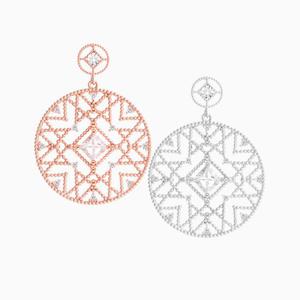 [폭스타일] [은침] 아모스 라운드 귀걸이 (W/G)