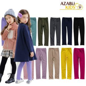 [아자브키즈] 기모 베이직 레깅스 아동 여아 겨울 레깅스