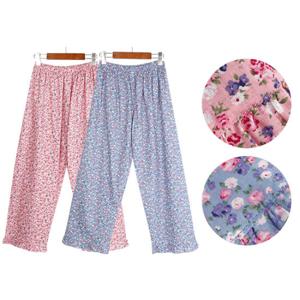 꽃수니 순면 9부파자마/여성잠옷바지/홈웨어/여성 면파자마