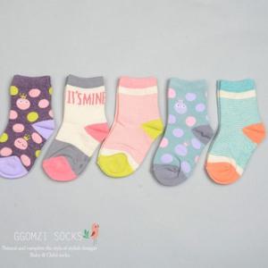 [꼼지]J마이니(5족)세트/유아양말/양말세트/아기양말/신생아양말/여아양말/남아양말