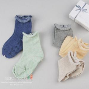 [꼼지]유아동 H오뜨단색 돌돌이(5족) 유아양말/양말세트/아기양말/신생아양말/여아양말/남아양말
