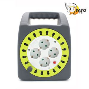 야토 4구 캠핑릴선 20M 멀티탭 전기콘센트 연장선 릴선 작업용