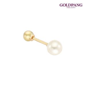 골드팡 14k 진주 피어싱 4mm