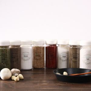 화이트텍 양념통 8p+self 투명 스티커 8p