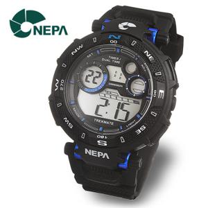 [네파] NEPA 랩타임 스탑워치 군인용 스포츠시계 N316-BLUE