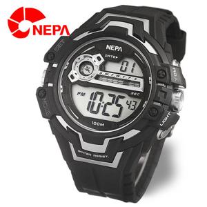 [네파] NEPA 랩타임 스탑워치 군인용 스포츠시계 N239-SILVER