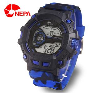 [네파] NEPA 랩타임 스탑워치 군인용 스포츠시계 N329C-BLUE