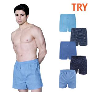 [트라이] 남성용 아이스쿨링 트렁크 팬티 5종 택1