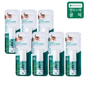 덴티스테 후레쉬 브레스 스프레이 15ml 6개 + 스프레이 1개 증정