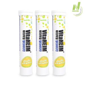 비타하임 발포 멀티비타민 20정 3통(60일분)