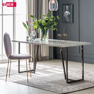 [에넥스]돌체 6인용 대리석식탁[앤틱골드/의자제외]