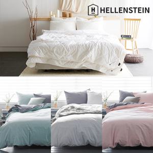 [헬렌스타인] 투인원 양모이불 + 브리즈워싱 이불커버 세트 K