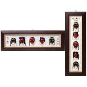 [박씨상방] 하회탈 5형 나무액자