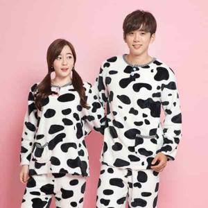 이라인 인조밍크 밀크카라멜 라운드상하