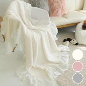 빈티지무드 블랭킷-그레이.아이보리.핑크