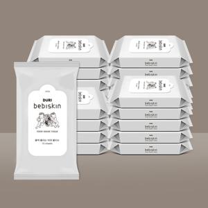 두리 베비스킨 생분해 비데물티슈 휴대 15매 20팩