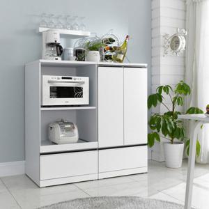 [유니콘]모던하이그로시 광파오븐렌지대+수납장1200 주방수납장 밥솥 에어프라이어 커피머신 수납장 홈카페