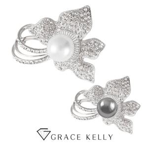 그레이스켈리 플루메리아 진주 브로치 BR039