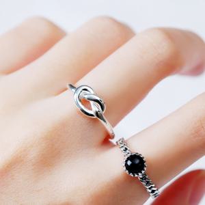 [리드박스] 925실버 프레즐 러브 매듭 은반지