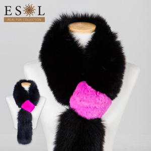 천연 폭스머플러 렉스고리 여우목도리 퍼머플러