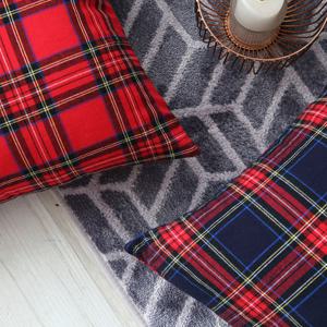 데코토닉 플러피타탄체크 쿠션(45x45cm 커버만) (컬러2종)