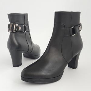 Kitten Hill 앞가보시 앵클 부츠 KB0082 딥그레이/블랙 7cm