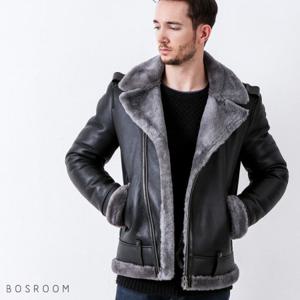 [보스룸]남자 양가죽 양털 허리 탈부착 벨트 무스탕