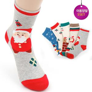 [J1036] 뿌삐뿌뻬 양말세트 [5족 크리스마스 2탄] 아동양말