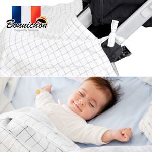 프랑스 보니숑 무형광 타이블랭킷 신생아 유모차용품 0~36개월용