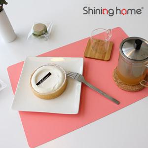 샤이닝홈 파스텔 다이닝 식탁매트 2P 실리콘테이블매트/주방매트