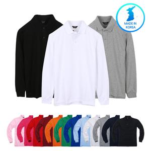 [티팜] 도톰한 원단 20수 PK옆타개 카라티 긴팔