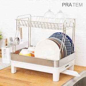 [프라템] 신개념 물빠짐 식기건조대 2단