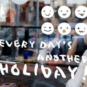 [디자인엠] 어나더홀리데이(소형) 캘리그라피스티커