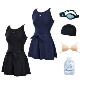 여자수영복 원피스 투피스 빅사이즈 여성수영복 엄마 임산부 스파 온천 여행 수영복 실속세트