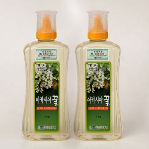 [설악산허니팜] 튜브 아카시아꿀 1.0kgx2  꽃꿀100%