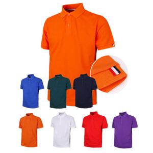 [티팜] 늘어남을 방지한 넥크라인 20수 PKG테잎배색 반팔 카라티