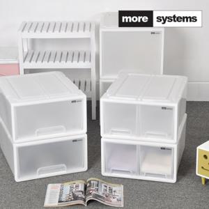 모아시스템즈 시스템 중형2개 트윈2개 플라스틱서랍장 정리함