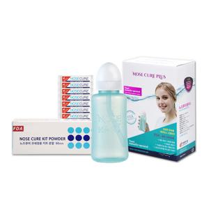 노즈큐어플러스 코세척기 세트(분말10포 포함)+코세척분말 60포