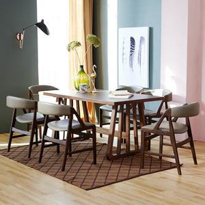 베스트리빙 몬타 아슬란 우드슬랩 6인 원목 식탁세트 1600