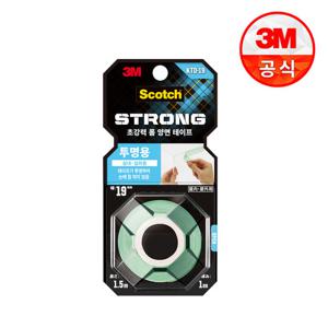 3M 스카치 초강력 투명 폼 양면테이프 (19mm X 1.5m)
