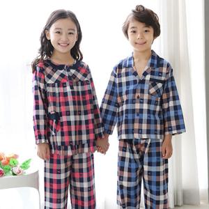 쁘띠쁘랑 1131 멀티체크 아동잠옷 아동상하세트