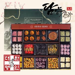 담양한과 전통 한과선물세트 산수화 1호 (3단)
