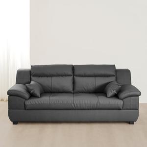 [착불] 동서가구 테라 천연면피가죽 3인 소파 DF908958