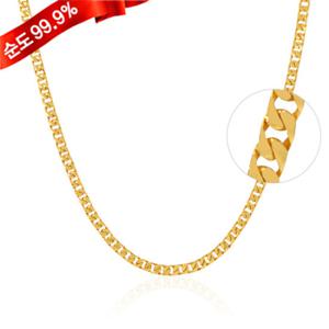 순금 남성 목걸이 37.5g 24k [ 면체인 8511 ]