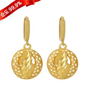 순금 귀걸이 3.75g 24k [레이스]