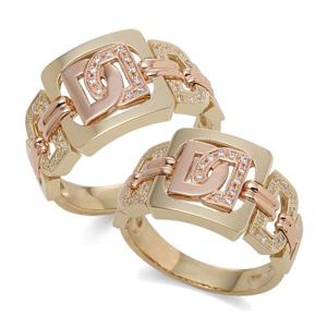 라디오사 18K 커플링 세트 G18A-4211RO 남녀한쌍