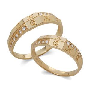 라디오사 18K 커플링 세트 G18A-4150RO 남녀한쌍