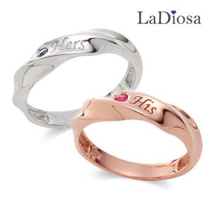 라디오사 14K 커플링 세트 G14B-0264RO 남녀한쌍