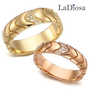 라디오사 18K 커플링 세트 G18V-6996RO 남녀한쌍